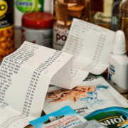 groceries and receipt