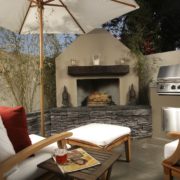 backyard BBQ with outdoor furniture