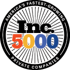 Inc. 5000 fastest growing companies badge